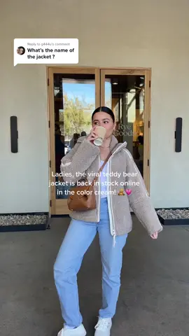 Replying to @g444u literally the coziest outfit ever! I’m obsessed #teddyjacket #teddybearjacket #hmhaul #fallstyle 