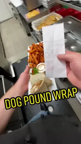 The “Dog Pound Wrap” is a secret menu item! It’s the ingredients from our fireside burger but in a chicken wrap style 🥵 #moncton #newbrunswick #FoodTok #monctonnb #cooking #monctonnewbrunswick #foodtiktok #pov #viral #Foodie #chefthomson #dayinthelife #fy #fyp #FoodLover #viralvideo #canadian #Vlog 