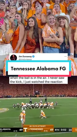 Go. Vols. #Tennessee #Alabama #Football #GoVols Tennessee rushing the field againat Alabama after the game winning field goal #CollegeFootball #rockytop 