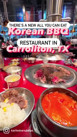 This All You Can Eat Korean BBQ spot has has a $25 lunch special and a $39 dinner and weekend special 💸 Plus cute drinks and a make your own ramen station 🍜 You need Moodaepo in Carrollton, TX #dallastx #thingstodoindallas #dallasfoodie #koreanbbq #carrolltontx #koreanfood #dfwfoodie 