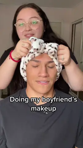 Why is he so pretty!?🤣 #boyfriend #boysinmakeup #boymakeup #doingmyboyfriendsmakeup #Relationship #BeautyTok #makeup #tutorial #makeuptutorial #fyp #fypシ 