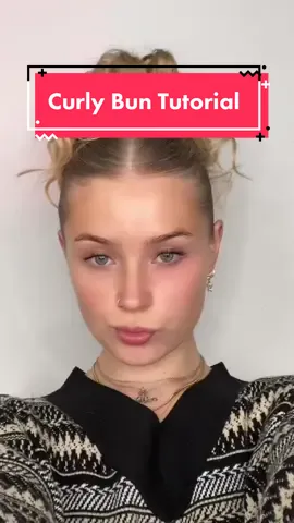 Replying to @Emilia ostas  Curly bun tutorial ✨ Miss Bella Hadid you slayed again I love love love this hairstyle 