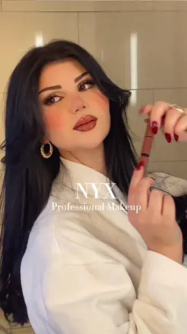 Testing NYX waterproof lip gloss & lip liner🤍 @nyxcosmetics 