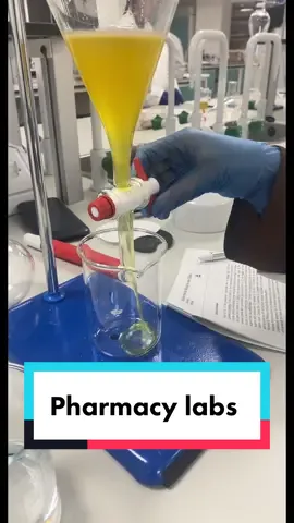 Come with me to the first lab of the year.  Extraction of eugenol from clove oil . . . #fyp #labsoftiktok #pharmacy #medicine#labs#ucl #student 