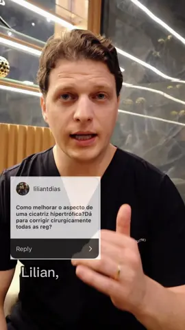 Como melhorar o aspecto de cicatrizes hipertróficas?   Confira no vídeo algumas dicas essenciais! 😉  #cirurgiaplastica #cicatrização #cirurgiaoplastico 