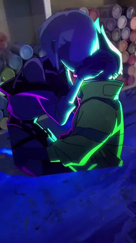 Full painting video, for the song. #blacklightart #lucycyberpunk #glasspainting #cyberpunkedgerunners #fyp #fullvideo #emotionaldamage 