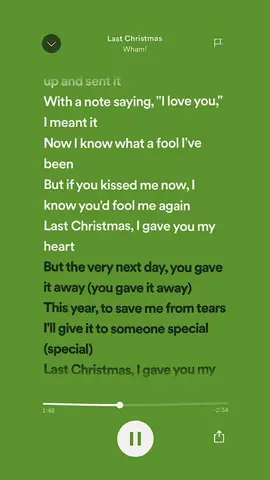 last christmas by wham! #ChevyEVSongContest #fyp #foryou #viral #xyzbca #audios #spedup #sepdupaudios #nightcore 