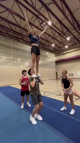 Toss to hands everywhere! #fyp #feettohand #cheer #cheerleading #lifters #stunt #coedstunting @Jaden Fields47 @_bobby1_ @Presley @Cececd @aubrey 