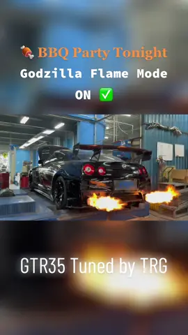 Owner request for BIG BIG FLAME 🔥 #fyp #foryoupage #fypシ゚viral #Topracinggarage #TRG #gtrr35 #gtr35malaysia 