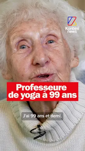 À 100 ans, Mamie Yoga donne encore des cours de #yoga ! #sportstiktok  #tiktokacademie #konbini 