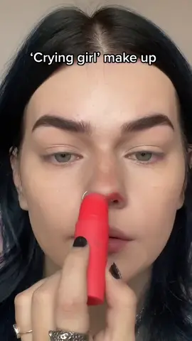 Crying girl makeup 😍😍😍  by @elpltt_ #hudabeauty #foryou #cheekytint #cryingmakeup Borrowed from @zoekimkenealy 