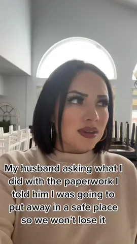It always happens with the important paperwork. 😂 #forgetful #wifeandhusband #fyp #parati #MomsofTikTok 