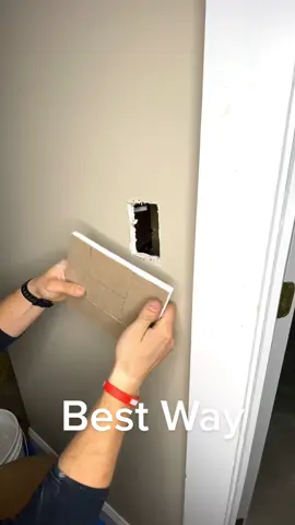 Awesome and easy way to patch drywall. #construction #realestate #hardwork #homeimprovement #work #DIY #carpentry #renovation #YellowstoneTV 