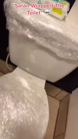 Saran Wrap the toilet 🤣🤣🤣 “he had to GO GO” #fypシ #followformorevideo #viral #blowthisup #share #prank #viralvideo #funny #like #follow 
