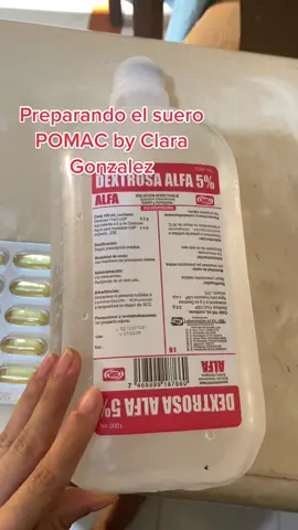 Preparando el suero Pomac de @claragonzalezrd #Suerocapilar #cabello #crecimiento #anticaida 