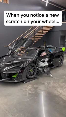 That’s a big scratch 😬 #senna #mclaren #fyp #totaled 