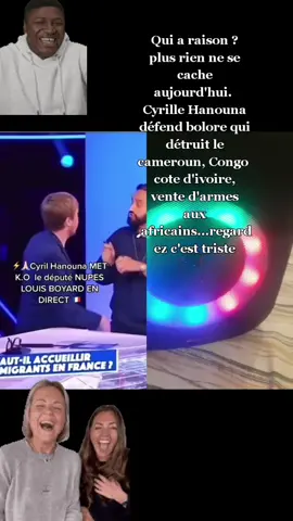 #duo avec @Marine Le Pen #cyrille Hanouna vs boyard qui crache bolore sur le plateau de télévision #congolaise🇨🇩243🇨🇬242feu🔥 @userqia41o5t3o racisme 