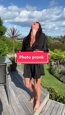 Prelude convo - ‘Are you setting me up?’ ‘Of course not’ 😊😂.  #prank #photoprank #couplecomedy #marriagehumor #husbandwife #newzealand #husbandandwife #marriedlife 