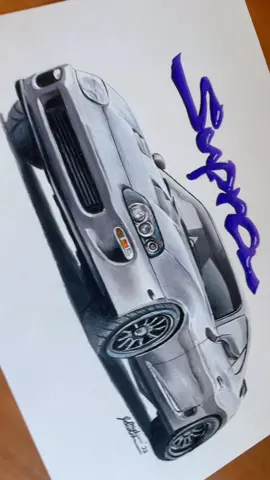 just adding a pop of color 😌 #cardrawing#supra#mk4supra#japanesecars#toyota#toyotasupra#isthatasupra#drawing