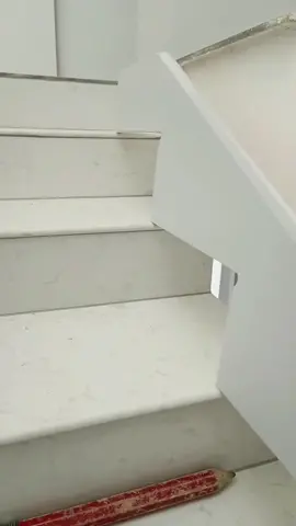 How to install skirting boards on stairs!#flooringinstaller #vinyl #flooring #spc #foryou #fyp