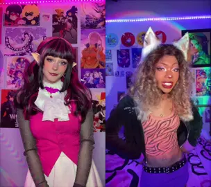 #duet with @zomcore #monsterhigh HAAI I LOVE UR CLAWDEEN !! screen recording duets is a pain so ill just post this now teehee #draculaura #clawdeen #monsterhighcosplay 