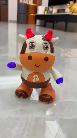 Dancing Cute Cow Model with Light Music #toy #forchild 