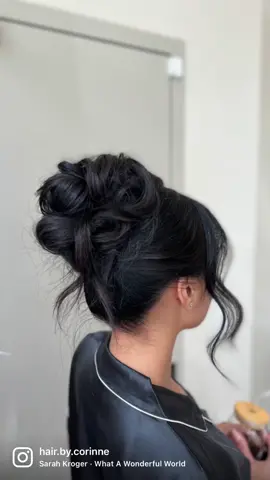 Obsessed with high buns 😍😍   Makeup: @Kristen Gallo   #bridalhair #njhair #updo #highbun #kimkinspiredlook #blackhairstyle #hairinspo #njwedding #njbride 