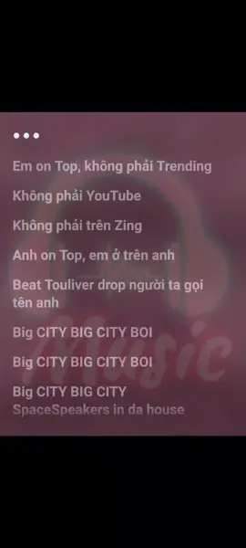 Lời : Big City Boi #karaoke #lyrics #loibaihat #bigcityboi #binz #xuhuong2022 #fypシ 