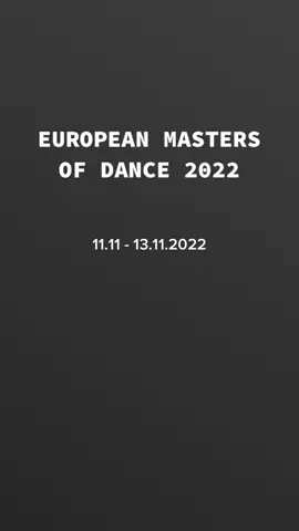 European Masters of Dance 2022 