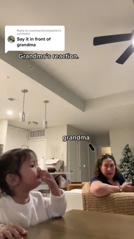 Replying to @cosmoandcompanion Grandma was 😬😬 hahahahahaha 🤪 #latino #filipino #babiesoftiktok #lasian 