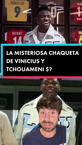 El precio y la marca de la chaqueta que llevan Vini y Tchouameni 😵 #tiktokfootballacademy #footballtiktok #deportesentiktok #vinicius #tchouameni #louisvuitton #outfit 