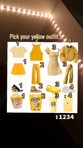 Yellow edition 💛⭐ // #coments #follow #likes #foryoupage #foryou #yellow #outfit #pickanoutfit 