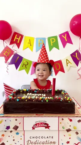 #AllNewRedRibbonChocoDedicationCake for Bella's 3rd Birthday!🎉🎂  @Red Ribbon Bakeshop 🇵🇭 