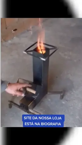fogão a lenha portátil!!! #fogaoalenha 