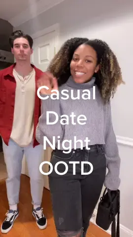 Almost left the house without earrings on but luckily I keep some stashed in the car 😂 #OOTD #datenight #couple #fiancé #madewell #naturalhair 