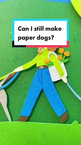 It’s been a while since I’ve made a paper dog, but it was time 💚 print preorders are closing today for all my October pieces. I’ll have a couple designs available on my shop soon so dw if you miss out on the preorder 💚 #art #paperart #artist #illustration #arttok #papercraft #paperartist #illustratorsontiktok #dog #dogart 
