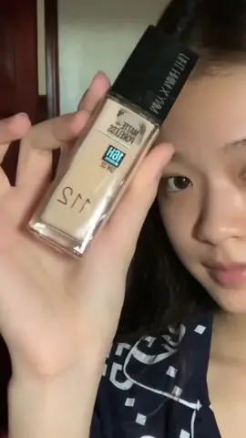 Kem nền Fit me thần thánh cho 1 lớp makeup mỏng nhẹ mịn lì #maybelline #fitme #makeup  #makeuptutorial 