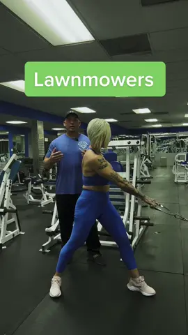 Lawnmowers are a exercise to target the lats and can also hit that love handle area as well. Using a “D” handle attach it to the ground pulley attachment. Take a big step back away from the machine and the arm that is pulling the weight is the leg that is going to be set back. The off leg will be set forward. Place your off hand or forearm onto your knee to keep you support. Holding the handle with palm down, exhale and pull the handle to your outer hip twisting your wrist thru the motion so that it is palms up at the end of the motion. Make sure to keep your back straight at all times. #back  #backbenchersonflipkart #backday #bodybuilding #bodybuilder #tips #advice #form #safety #safetyfirst #fit #FitTok #fitfam #Fitness #fitnesstips #fitnessfreak #fitnessmotivation #workout #workouttips #workoutplan #workoutroutine #weightloss #weightlosscheck #weightlosstransformation #weightlosstips #weightgain #gym #GymTok #GymLife #gymmotivation #gymhumor #gymlover #gymrat #gymshark #gymgirl #coach #coaching #trainer #personaltrainer #client #cliente #clientes 