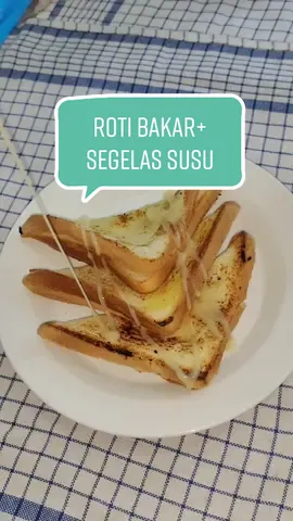 sarapan simpel roti bakar plus segelas susu #rotibakar #segelassusu #idesarapan #idesarapansimpel #sarapansimple 