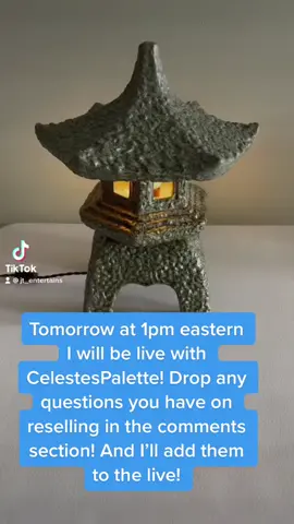 @CelestesPalette and I will be live tomorrow 1pm eastern! #resellertips #thrift #resellingcommunity 