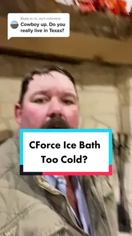 Replying to @cs_wy The ice bath was TOO cold! #CForce #CForceWater #IceBath #Injury #DryHumor #MarriageHumor #Marriage #CoupleTok #RanchTok #AgTok #KeepRanchin #KingOfTikTok #RanchLife #Ranch