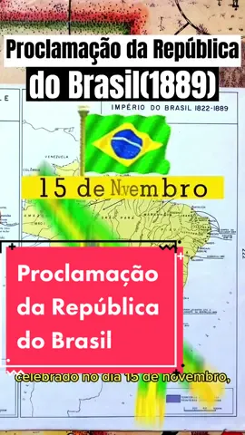 Proclamação da República do Brasil #AprendaNoTikTok #TokDoEnem #geografia #historia #proclamacaodarepublica #brasil 