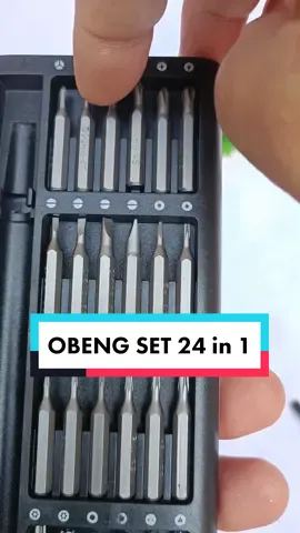 Desain elegan, kualitas premium. Lengkaplah sudah. #obengset #obengsetmurah #obengset24pcs #obengset24in1 #obengsetmagnet @AHYAN ARIF 