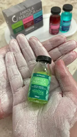 Como utilizar sua Ampola Mágica? Vem cá que eu te mostro! 💚😍   #herediacosmeticos #ampola #hidratacao #reconstrucao #nutricao #cronogramacapilar #cabelo #magica #fyp #foryoupage 