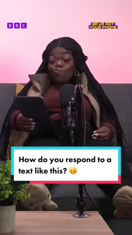 How do you respond to a text like this? 😳  #podcast #podcasters #blackpodcasters #music #1xtra #radio #text #challenge #blackcreators 