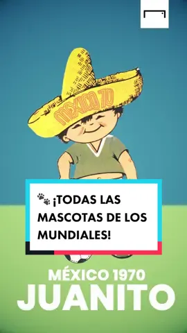 De 1966 a 2022: todas las mascotas de la historia de los Mundiales 🏆  ¿Cuál es tu favorita? 😍 #tiktokfootballacademy #qatar2022 #mundial #futbol #parati #fyp 