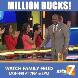 #FamilyFeud with #SteveHarvey | Million Bucks!