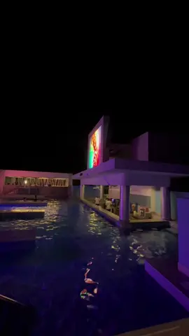 Festa na piscina no hotel Riu Palace Punta Cana essa noite era a Festa neon em um local exclusivo chamado Riu Party #viagemcaribe #ferias #allinclusive #riupuntacana 