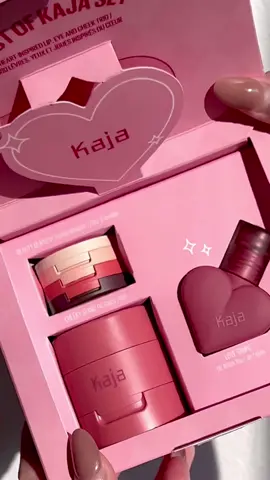 All My Heart Set really just makes you say OMG! 😳🫢 I mean 3 full-sized products for only $38? That’s a STEAL 🤑💖✨ #kajabeauty #kbeauty #holidayset #makeup 