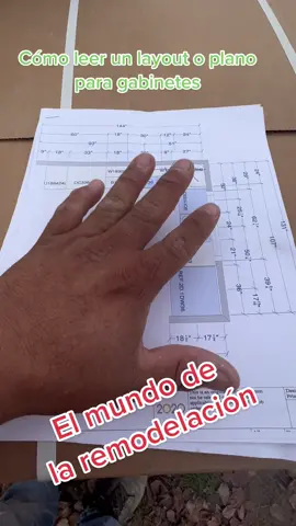 Cómo leer un layout o plano para gabinetes #cabinets #layout #cocina #remodelacion #construccion #planos #AprendeEnTikTok #tipsparainstalargabinetes 